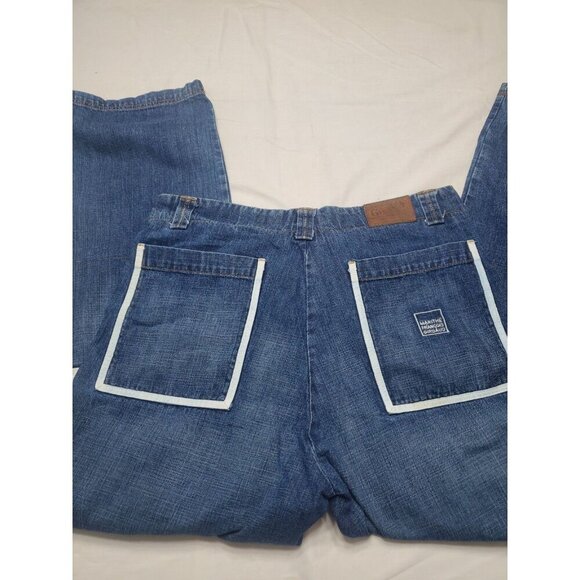 Marithe Francois Girbaud M+FG Sz 36M Shuttle Tape Denim Jeans 90s Baggy Y2K Wide - Picture 14 of 16